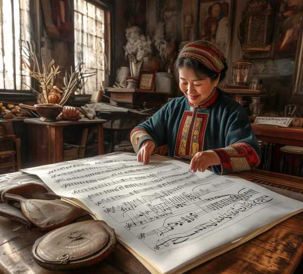 浏河歌曲简谱揭秘，探寻民间音乐传承之美,浏阳河歌曲简谱解析，传承经典，感受民间音乐的魅力,旋律,第1张