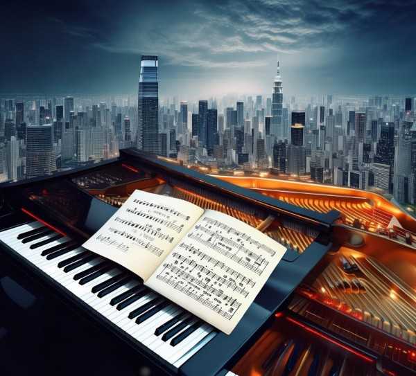 之城钢琴曲，跨越想象与音乐的天际线,天空之城钢琴曲五线谱，探索音乐与想象的天际线,旋律,永恒,五线谱,第1张
