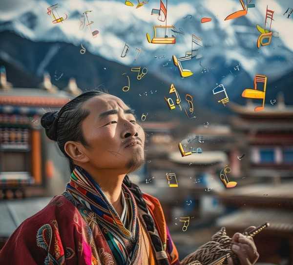 格桑拉，藏文化音乐魅力解析之旅,歌曲格桑拉简谱解析，探寻藏文化魅力与音乐之美,旋律,第1张