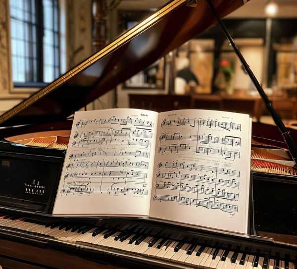古典与现代交融，钢琴曲凉凉五线谱深度解析,钢琴曲凉凉五线谱解析，古典与现代的交融之美,旋律,五线谱,第1张
