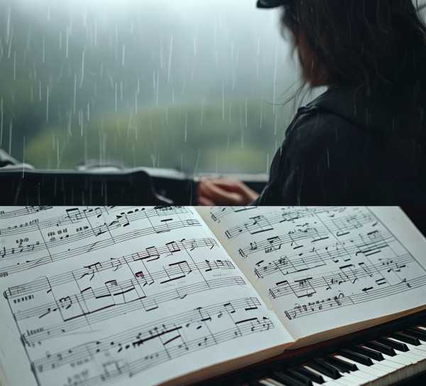 琴韵清明，解析与演绎清明雨上钢琴曲,清明雨上，琴韵悠扬——钢琴曲清明雨上五线谱解析与演奏心得,旋律,五线谱,第1张
