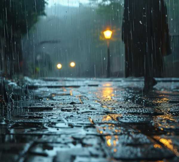 细雨绵绵，歌词中的诗意情怀,细雨绵绵，歌词中的诗意与情感,旋律,爱情,第1张