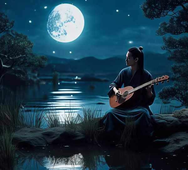 月夜歌声，简谱中的诗意旋律魅力解析,月夜旋律，诗意流淌——浅析月夜歌曲简谱的艺术魅力,旋律,爱情,音乐,第1张